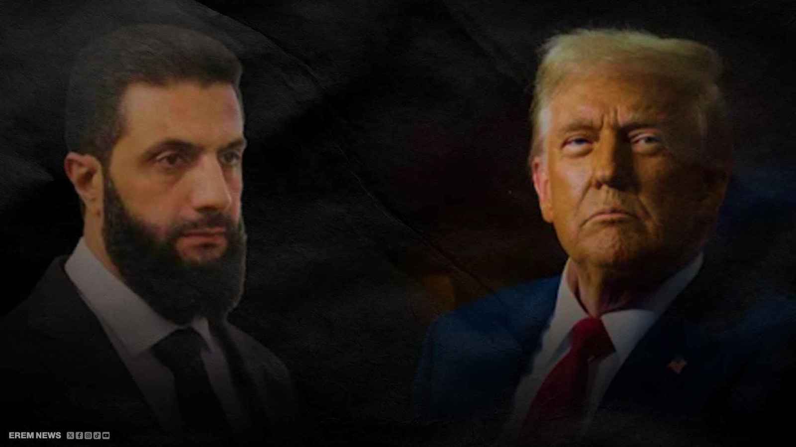 أحمد الشرع ودونالد ترامب