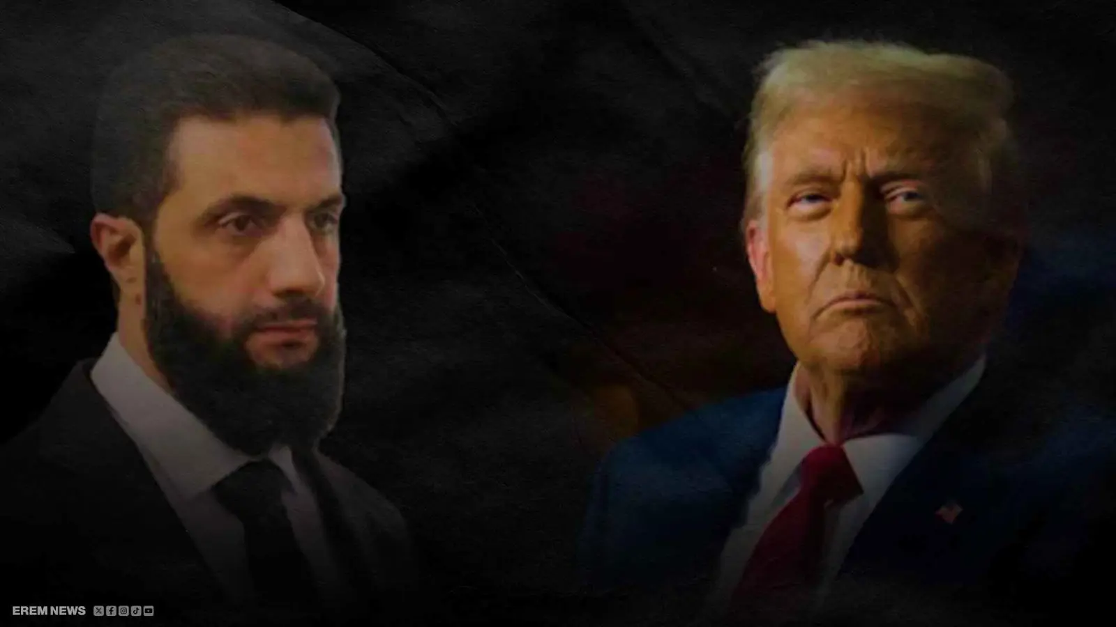 أحمد الشرع ودونالد ترامب