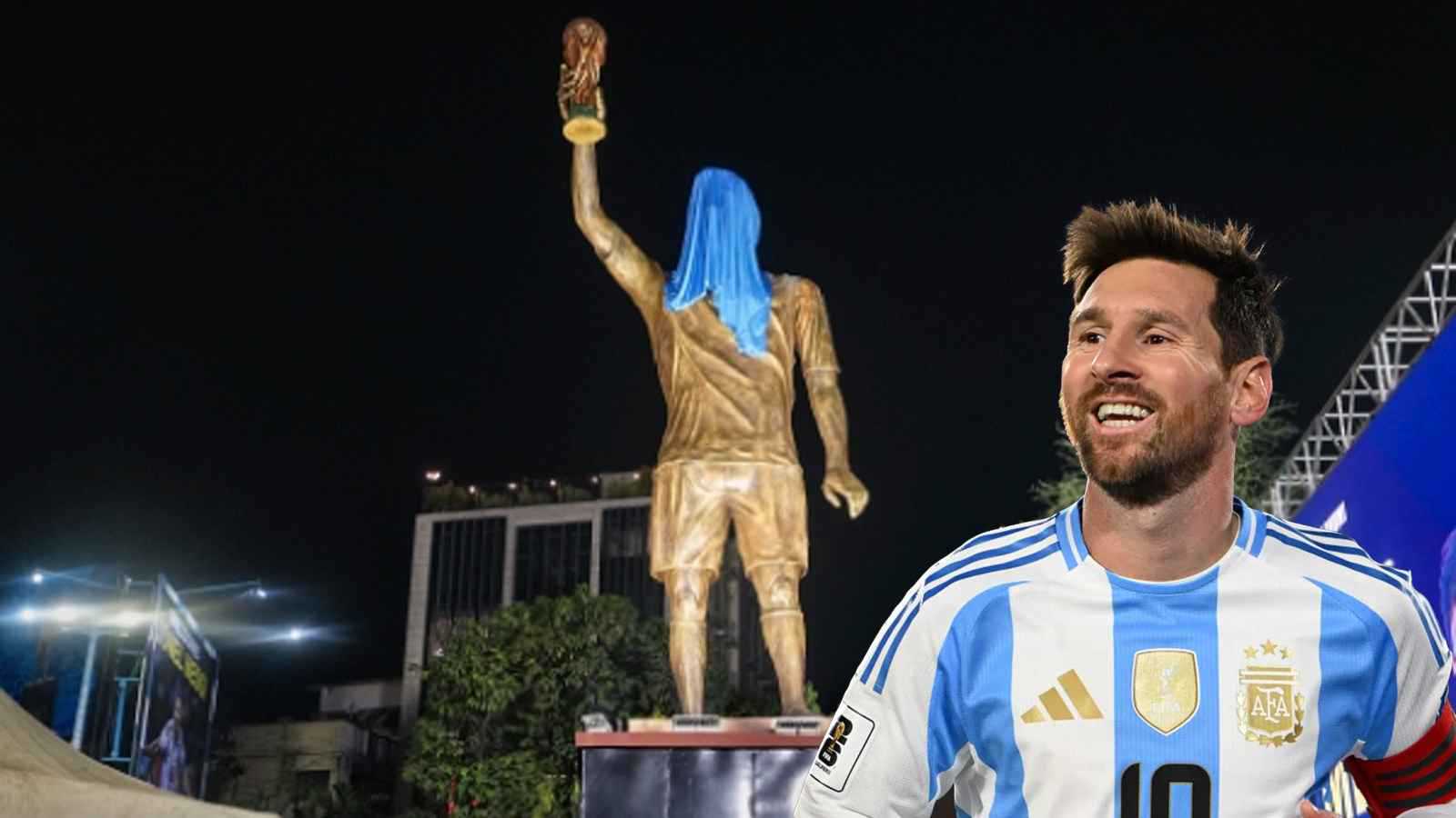 تمثال شاهق ومنطقة جماهيرية.. ميسي يزور الهند "مُكرما"