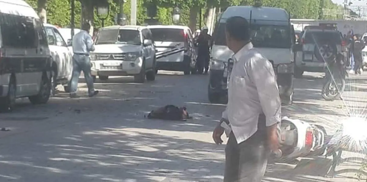 امرأة تفجر نفسها بشارع الحبيب بورقيبة في قلب تونس (صور)