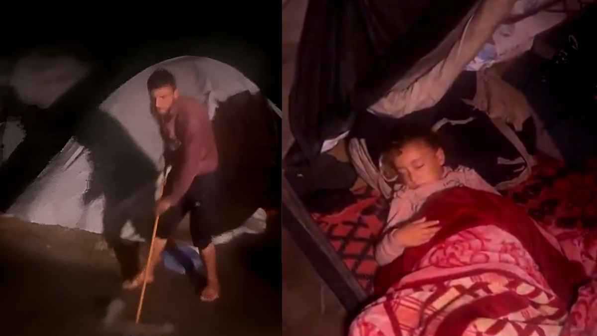 دمار وأمطار.. نازحو غزة يعيشون أوضاعاً كارثية في الشتاء ( فيديو)