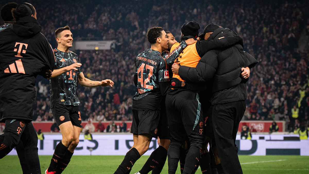 كومباني يتحدث عن احتفاله المثير عقب فوز بايرن ميونخ على شتوتغارت (فيديو)