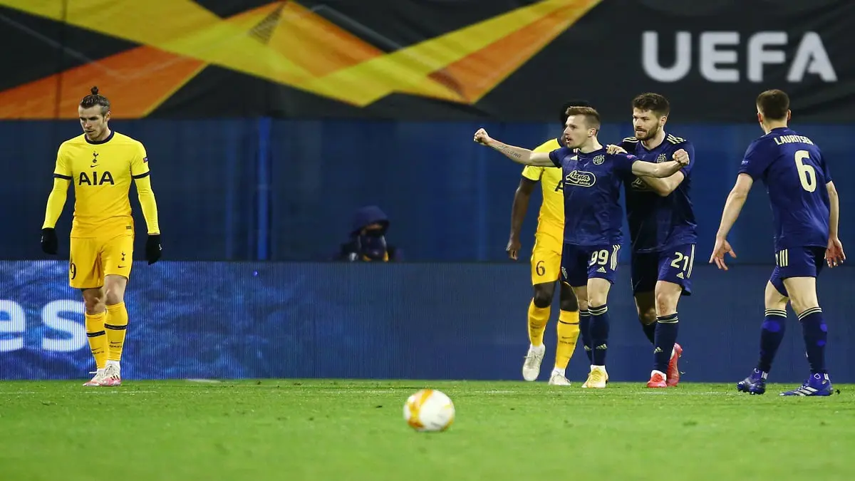 الدوري الأوروبي: دينامو زغرب يطيح بتوتنهام بـ"ريمونتادا" قوية‎ ومانشستر يونايتد يخطف بطاقة التأهل من ميلان‎