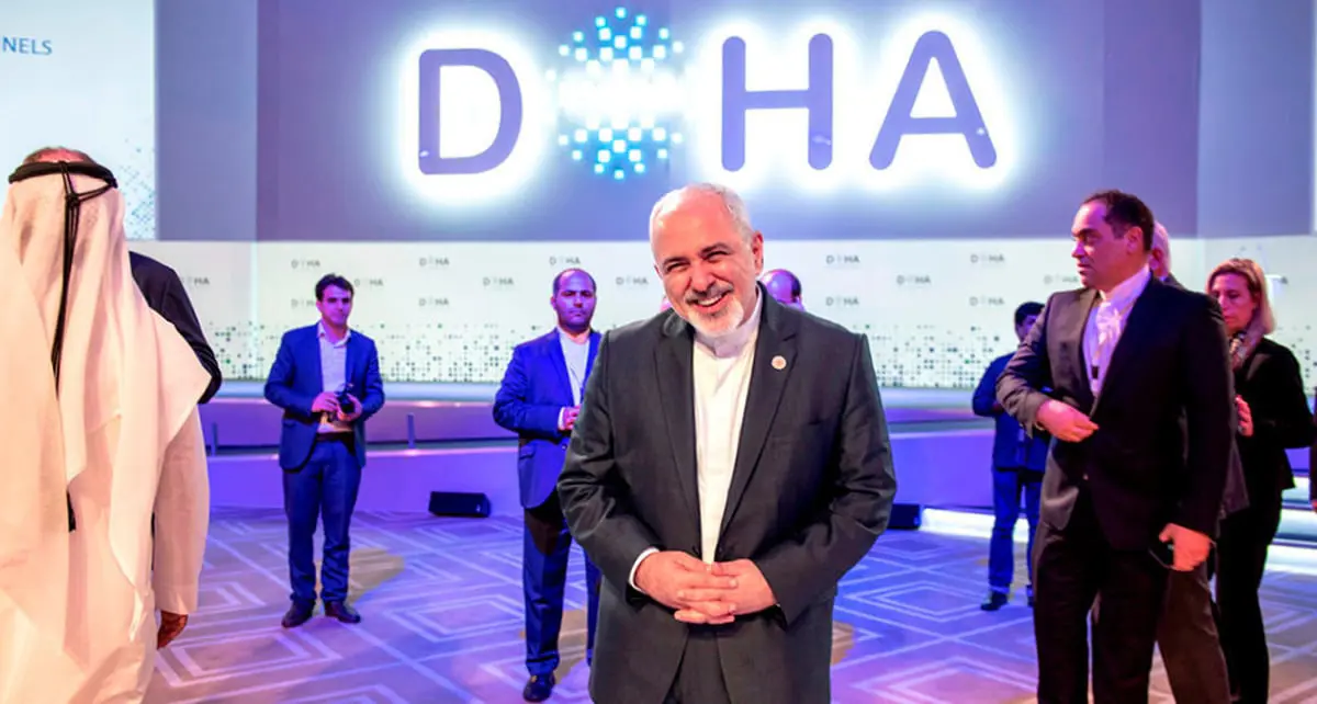 جواد ظريف من الدوحة: متى قلنا إننا سندمر إسرائيل؟