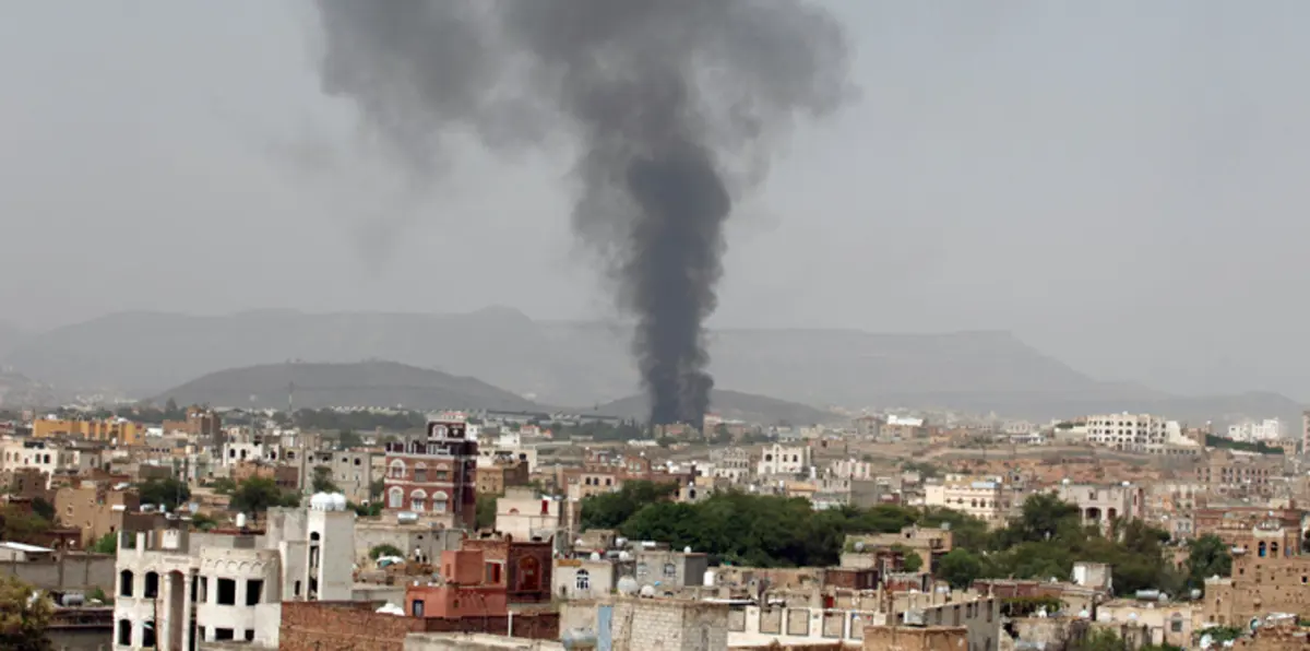 انفجارات عنيفة في صنعاء جراء قصف التحالف لمواقع الحوثيين وقوات صالح