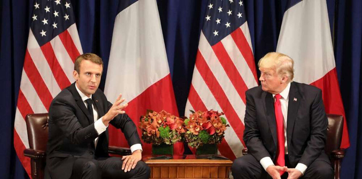 الشكوك تظلل محاولة ماكرون إقناع ترامب بعدم "تمزيق" الاتفاق النووي مع إيران