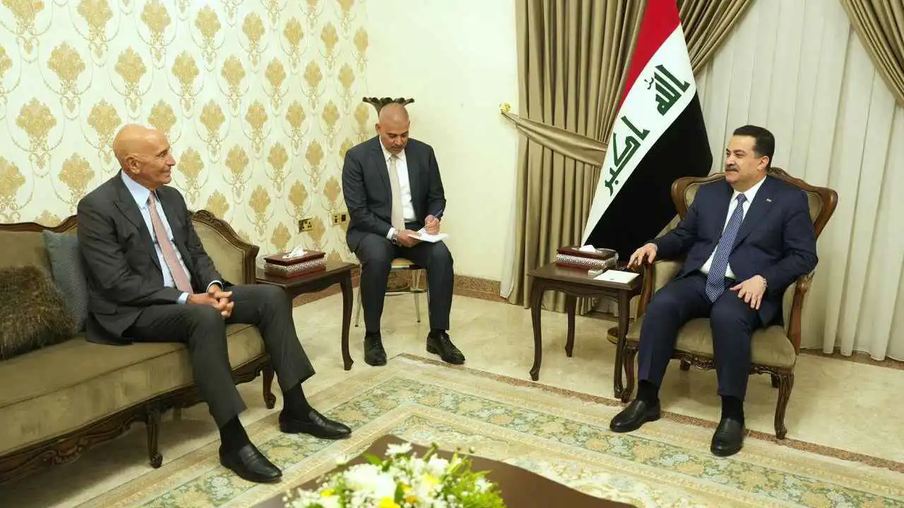 محمد شياع السوداني وتوم باراك