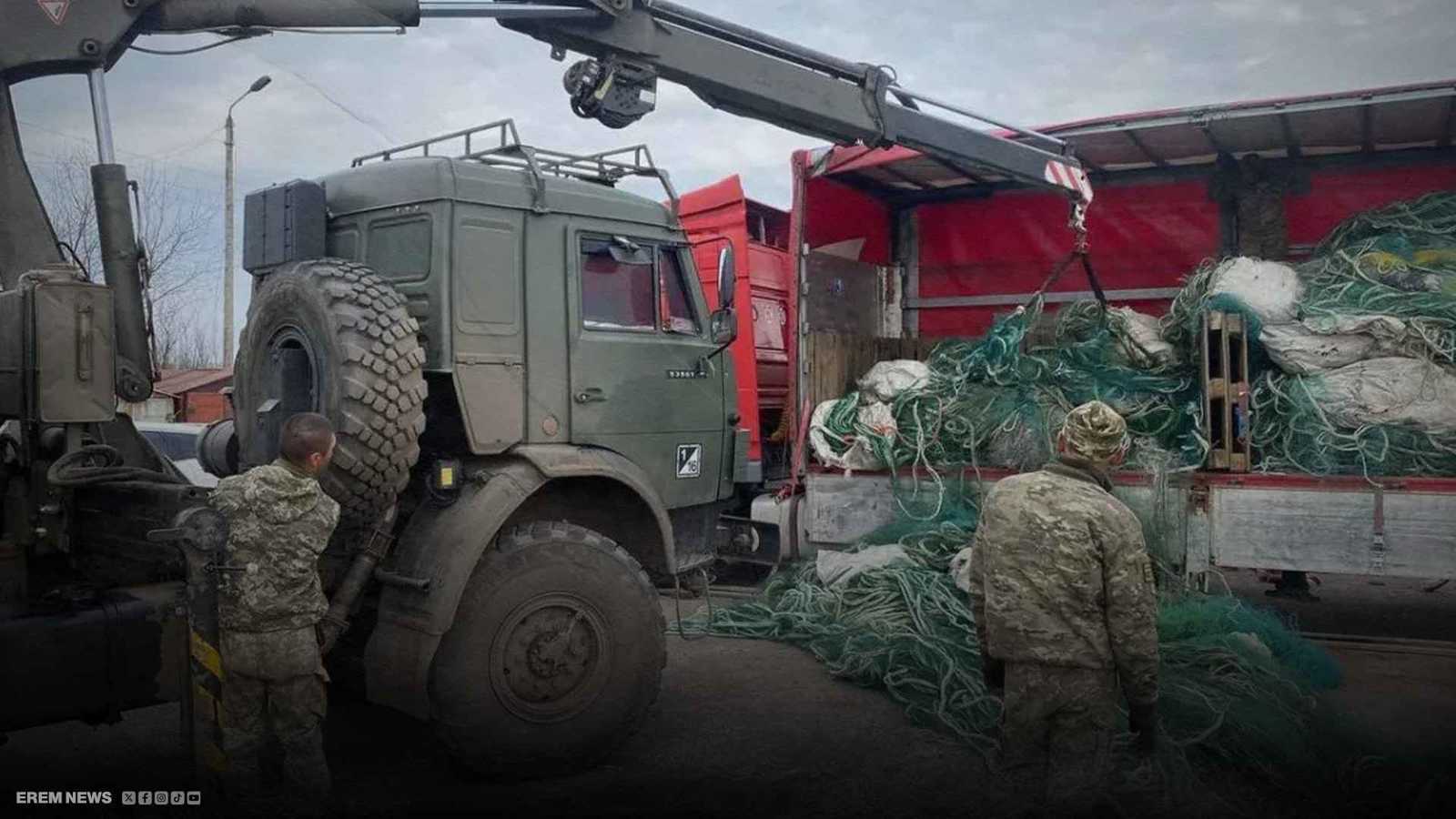 "شباك صيد السمك".. سلاح جديد لأوكرانيا ضد مسيّرات روسيا