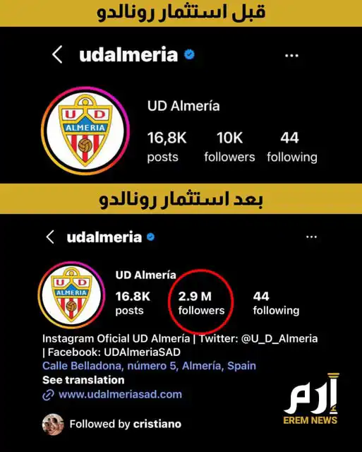 استثمار رونالدو