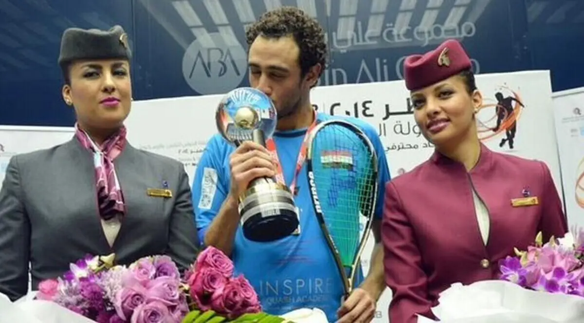 رامي عاشور يتوج ببطولة العالم للاسكواش لثالث مرة