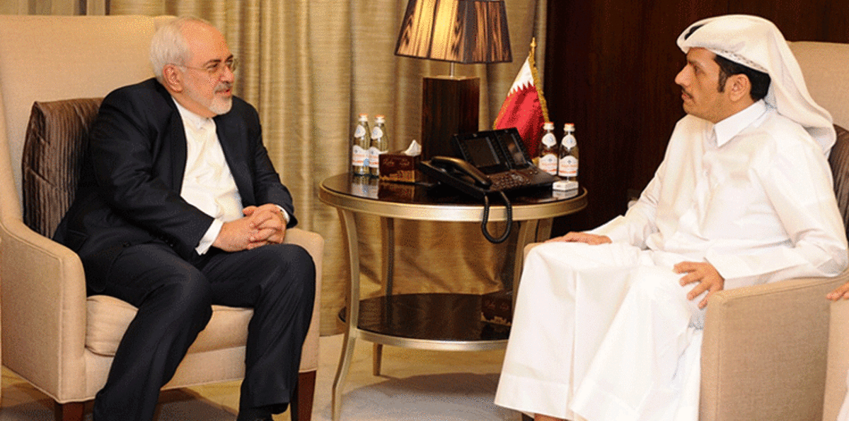 ظريف يبحث في قطر العلاقات الخليجية الإيرانية