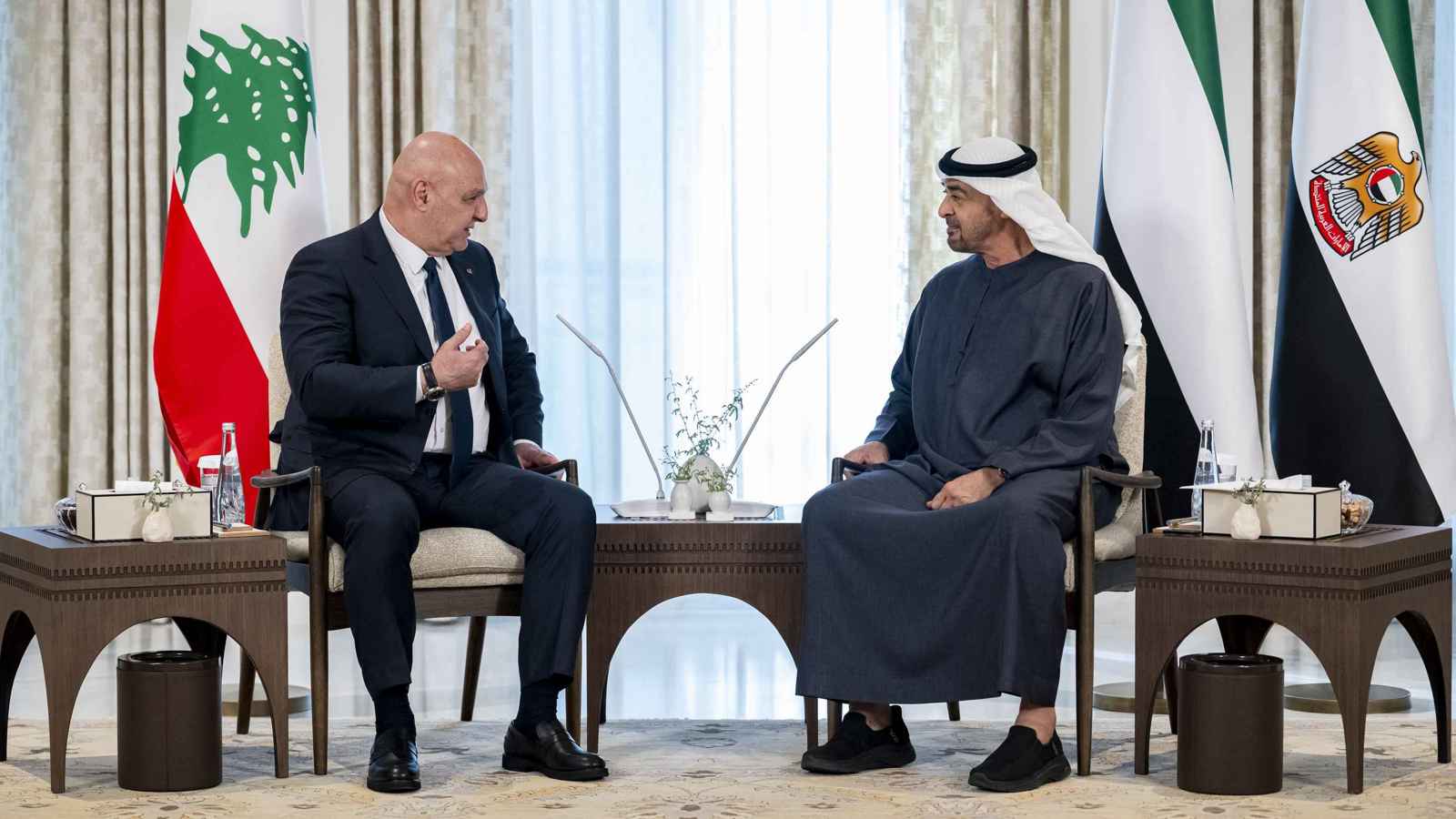 محمد بن زايد يؤكد لجوزيف عون دعم الإمارات لتطلعات الشعب اللبناني