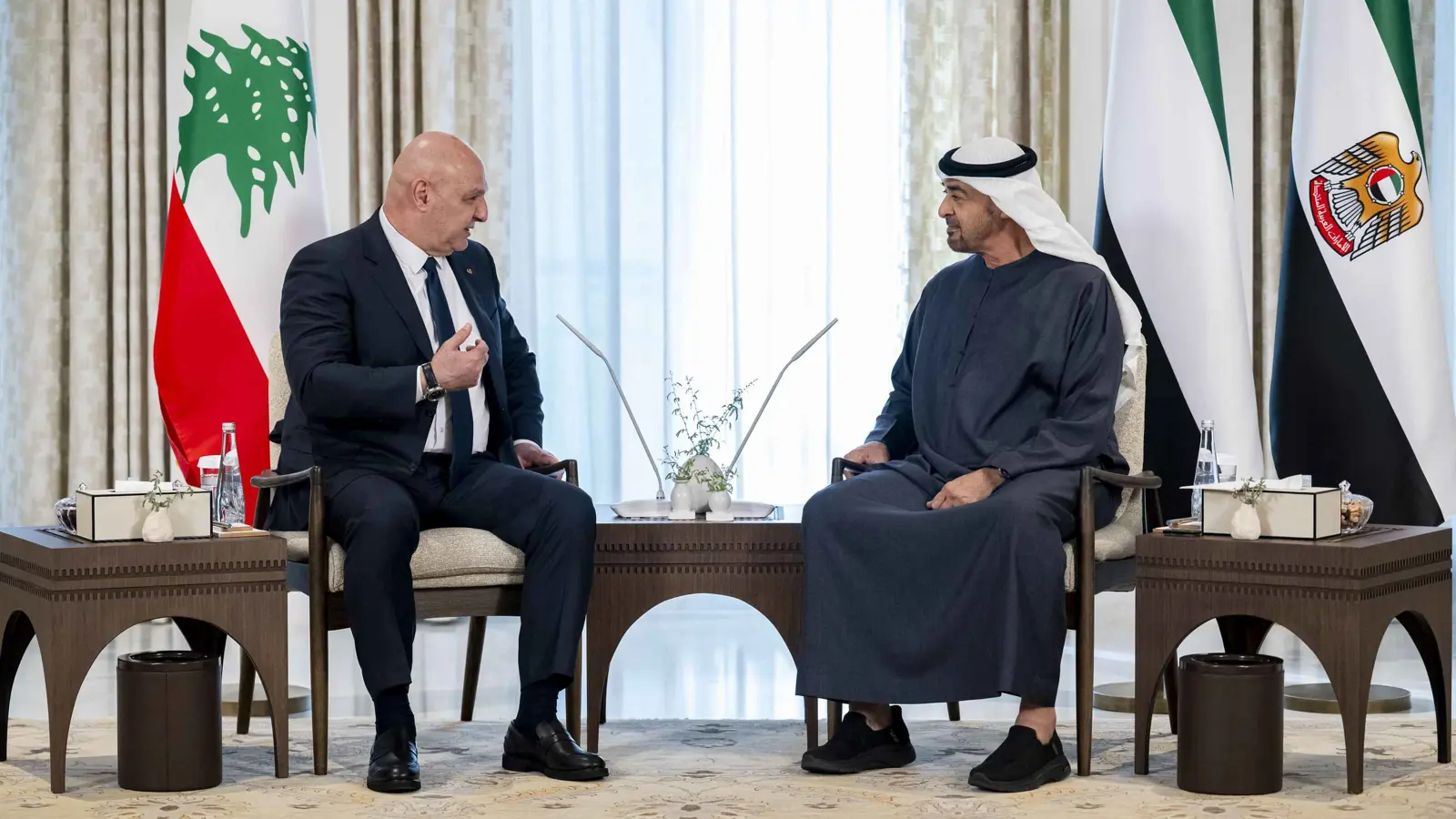 محمد بن زايد يؤكد لجوزيف عون دعم الإمارات لتطلعات الشعب اللبناني