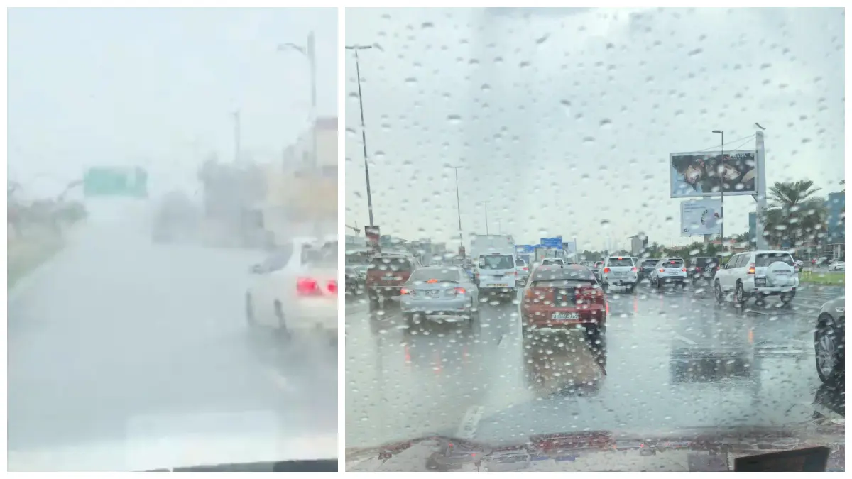 أمطار غزيرة وسيول في دبي 