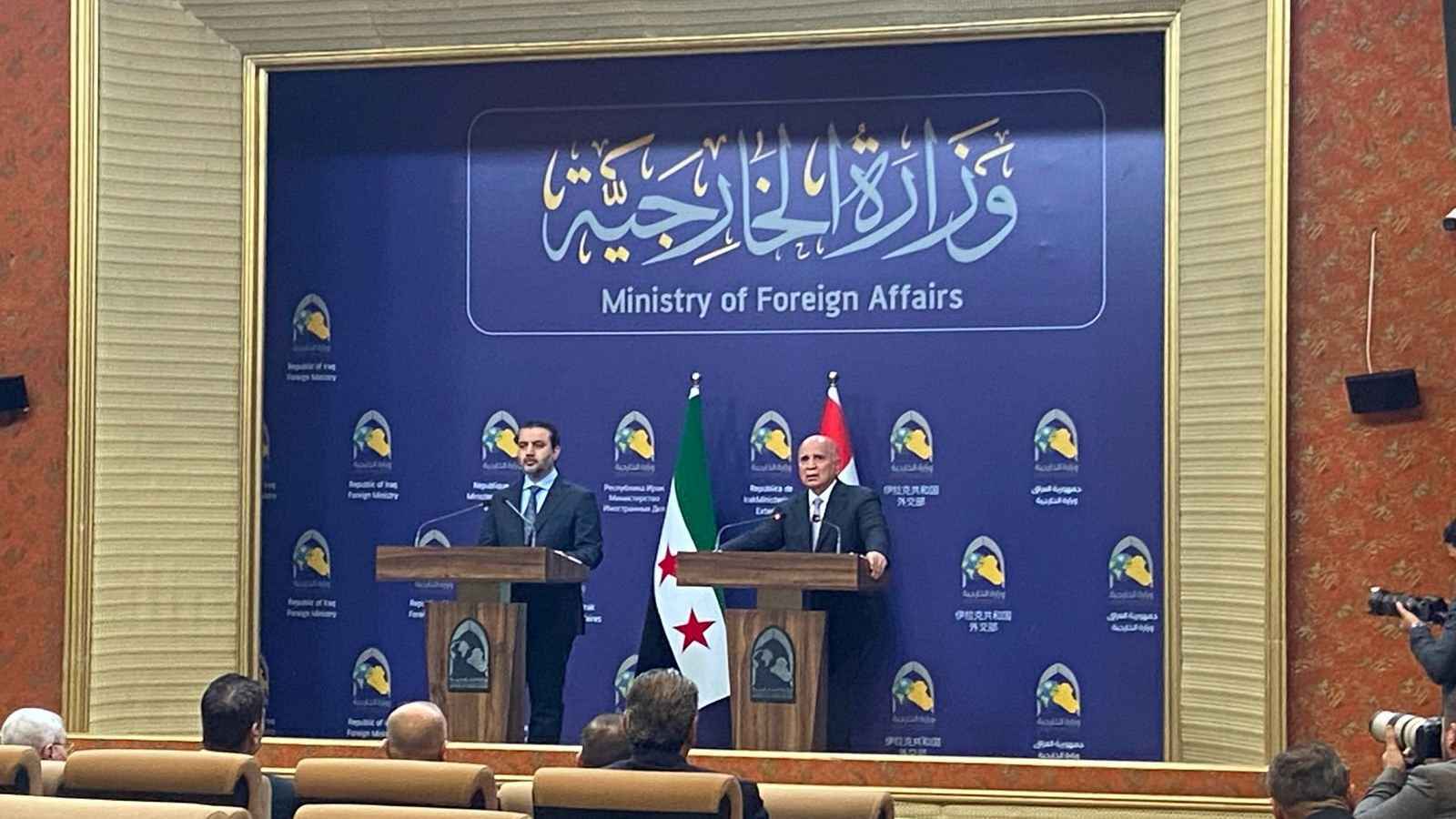 ماذا دار في المؤتمر الصحفي لوزيري خارجية العراق وسوريا ببغداد؟