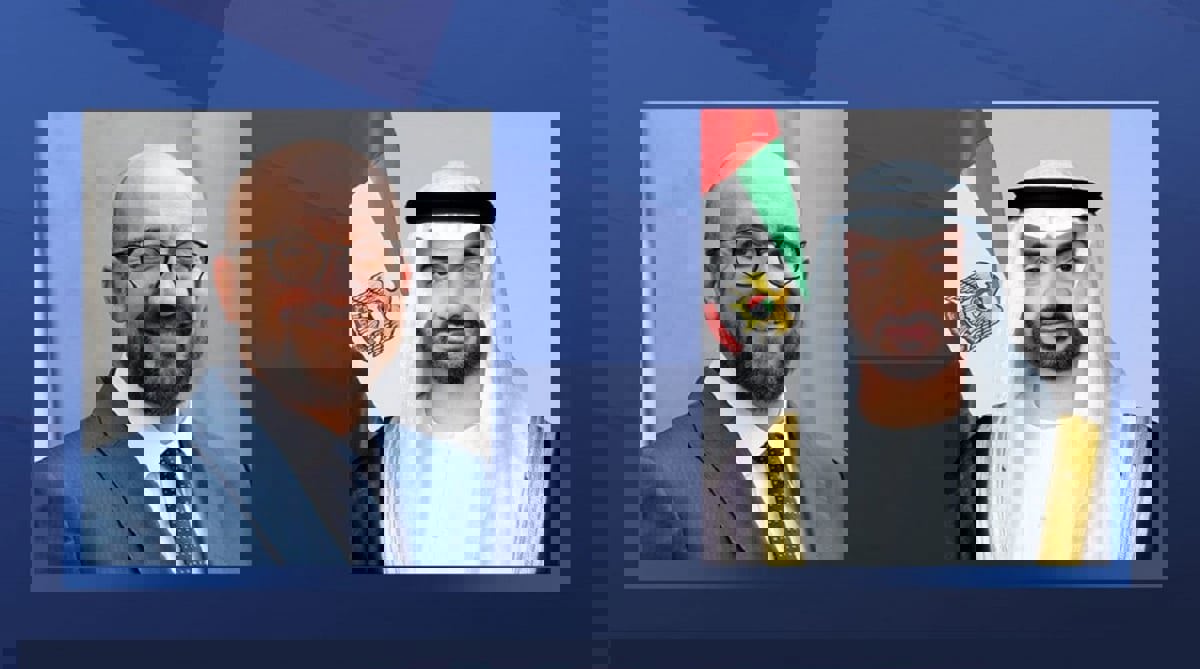محمد بن زايد يبحث الوضع في السودان مع رئيس المجلس الأوروبي
