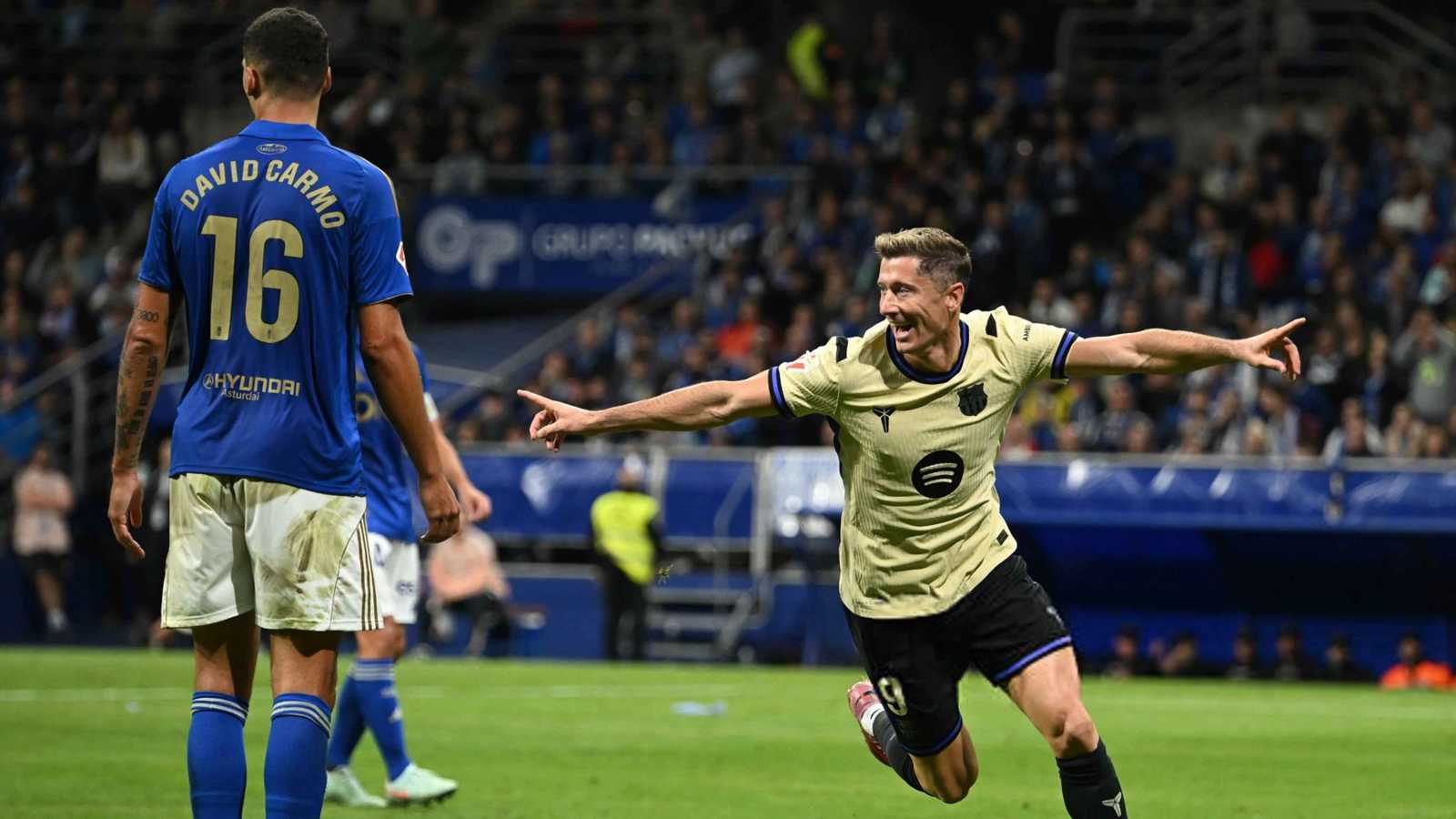 برشلونة يقنتص فوزا صعبا من ريال أوفييدو في الدوري الإسباني (فيديو)