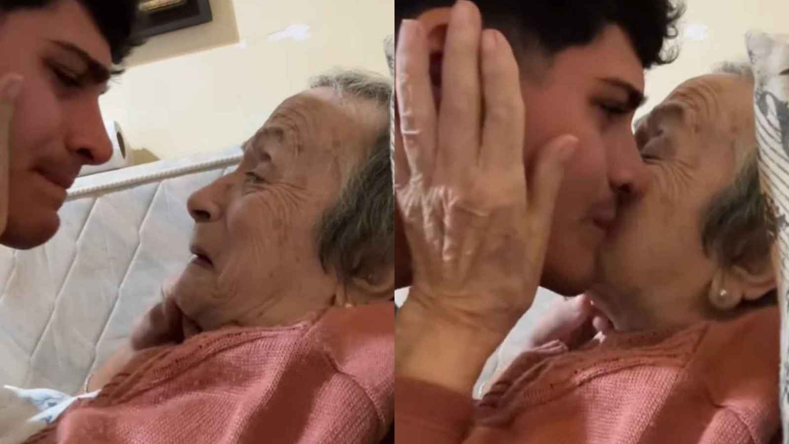 "فيديو مؤثر".. شاب أرجنتيني يثير التعاطف بوداع جدته