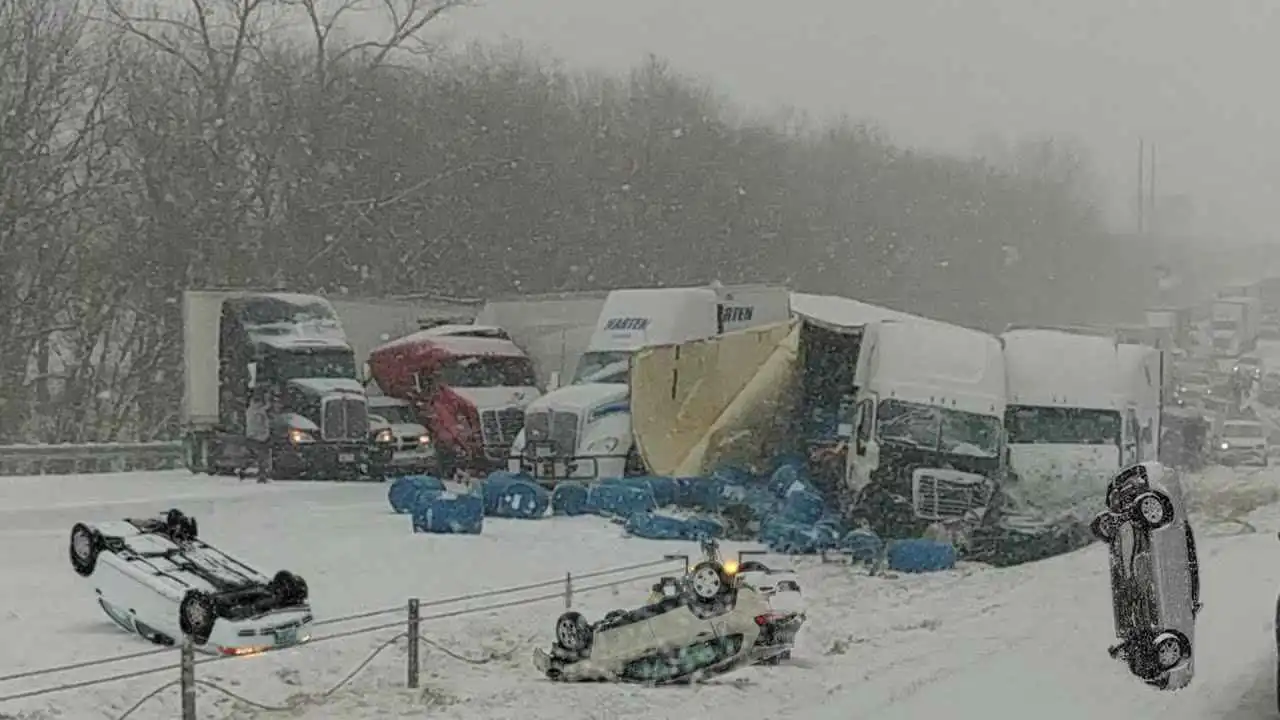 سبّب مئات الحوادث.. "إعصار القنبلة" يشل كارولينا الشمالية (فيديو)
