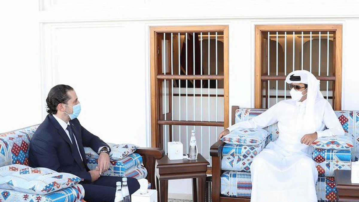 أمير قطر يستقبل الحريري في الدوحة