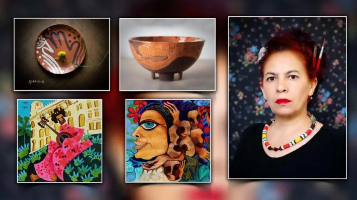 التشكيلية الجزائرية جهيدة هوادف تستحضر "روح التصوف" في لوحاتها التراثية