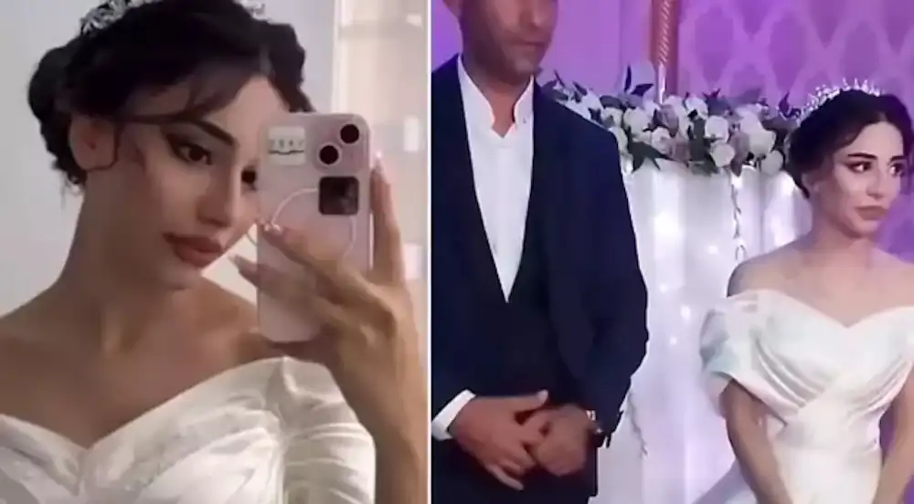 العروس ليامان وعريسها إلنور محمدلي