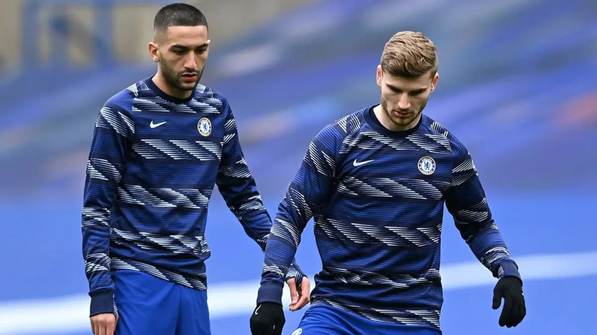 سبورت: اتصال جديد بين برشلونة وتشيلسي لضم حكيم زياش وتيمو فيرنر