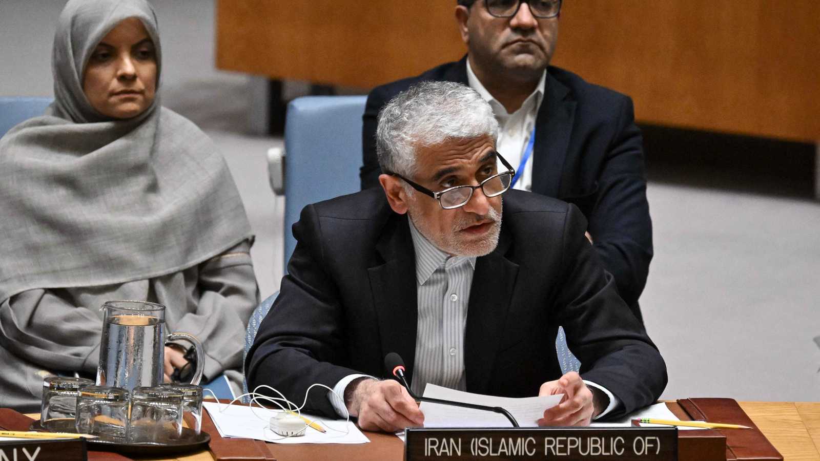 ممثل إيران لدى الأمم المتحدة يدعو لاحترام سيادة سوريا
