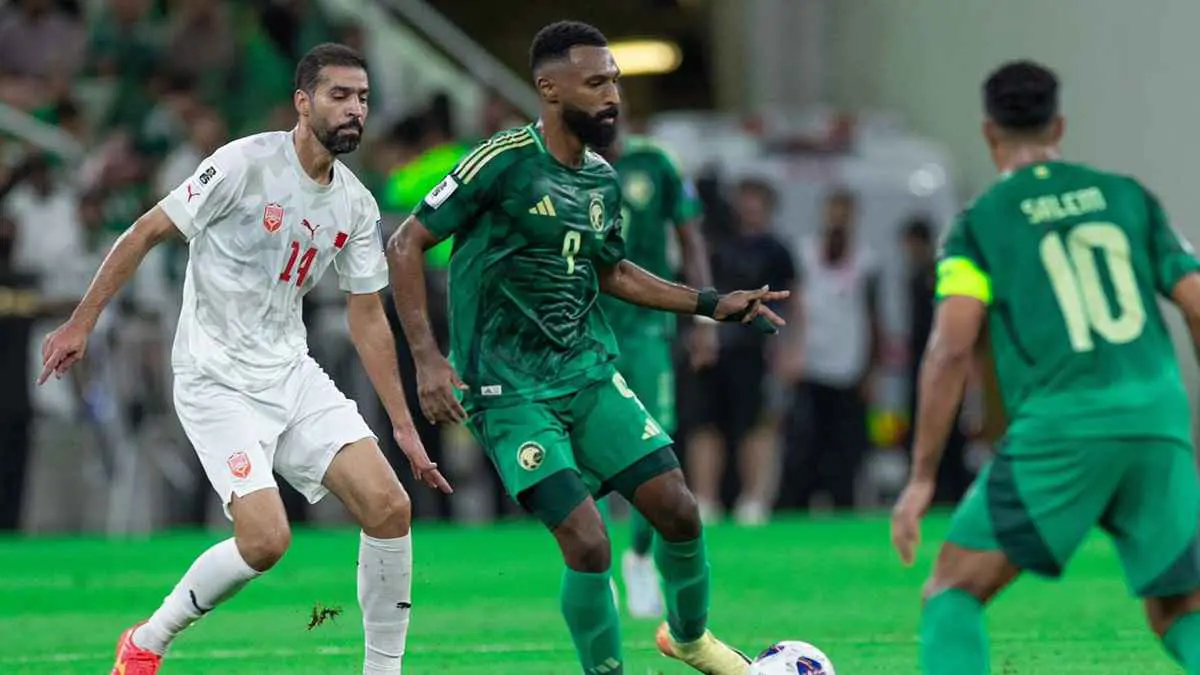 الموعد والقنوات الناقلة لمباراة السعودية والبحرين في تصفيات كأس العالم