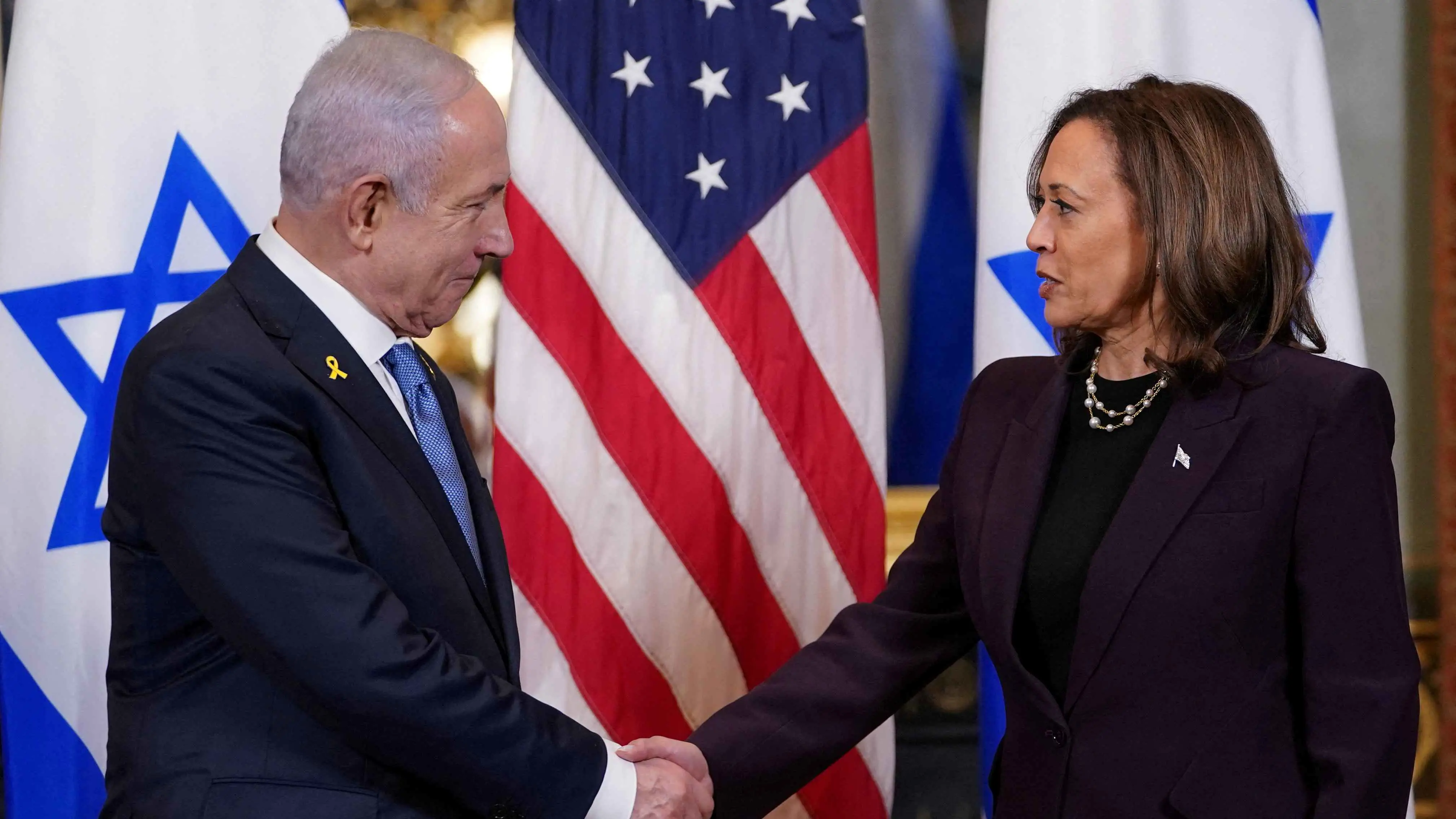 هاريس تصدم وفد نتنياهو.. ومخاوف إسرائيلية من دعم حماس