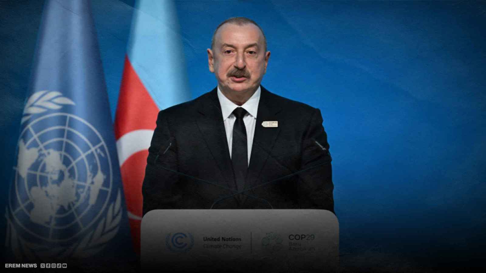علييف يهاجم الغرب ويتهمه بالنفاق السياسي (فيديو إرم)
