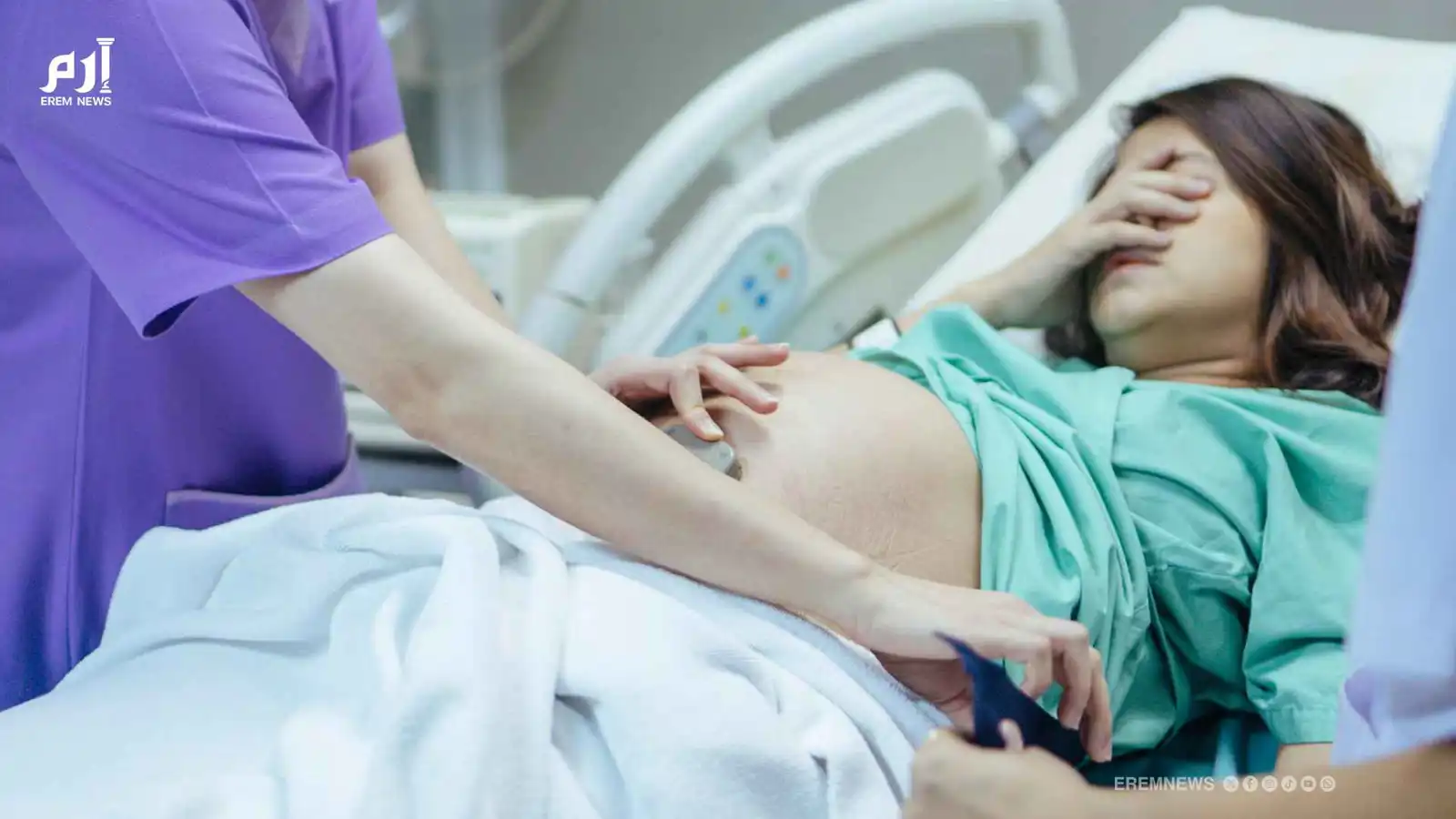 "رفضت القيسرية".. امرأة حامل تمثل أمام قاض وهي في المخاض (فيديو إرم)