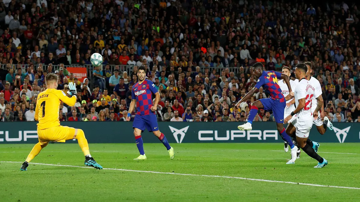 برشلونة يمطر مرمى إشبيلية برباعية ويرتقي لوصافة ترتيب الدوري الإسباني (فيديو)