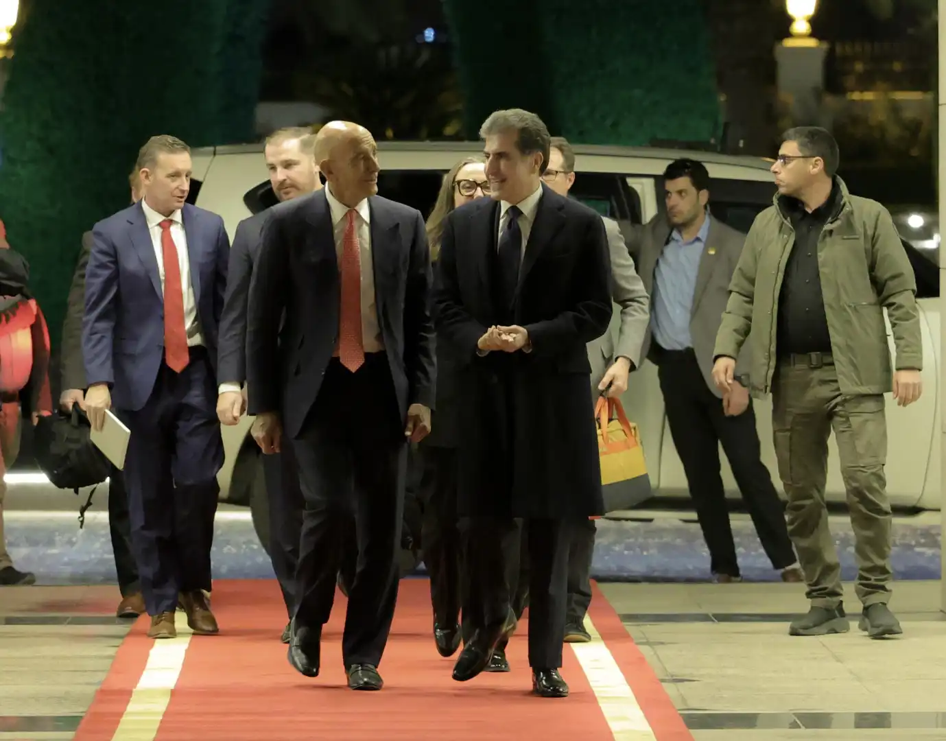 نيجيرفان بارزاني وتوم باراك