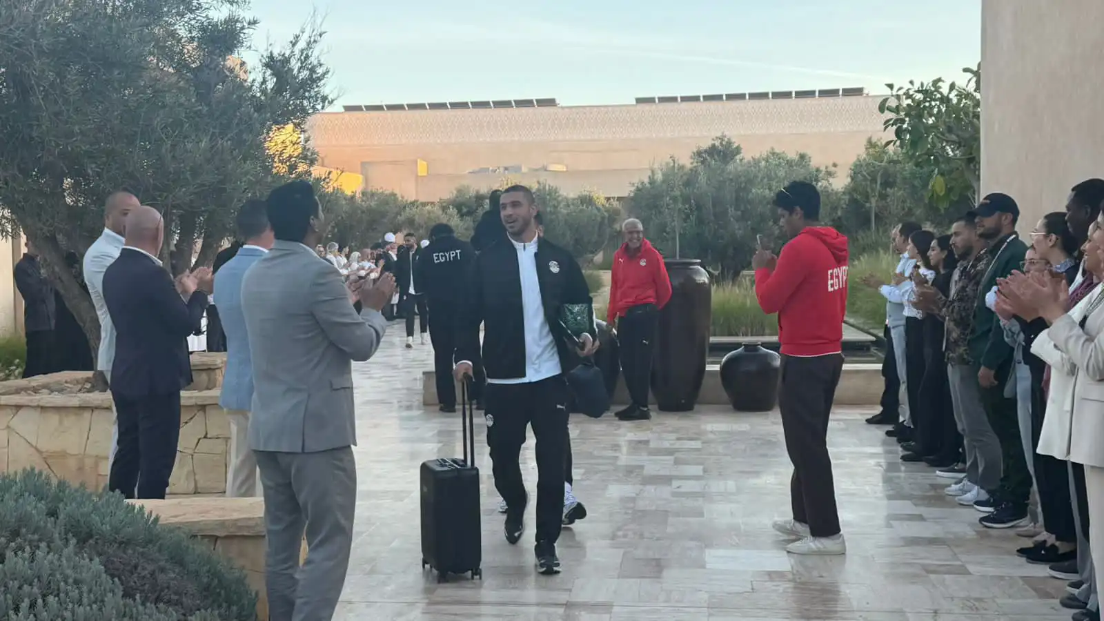 مغادرة بعثة منتخب مصر مدينة أغادير