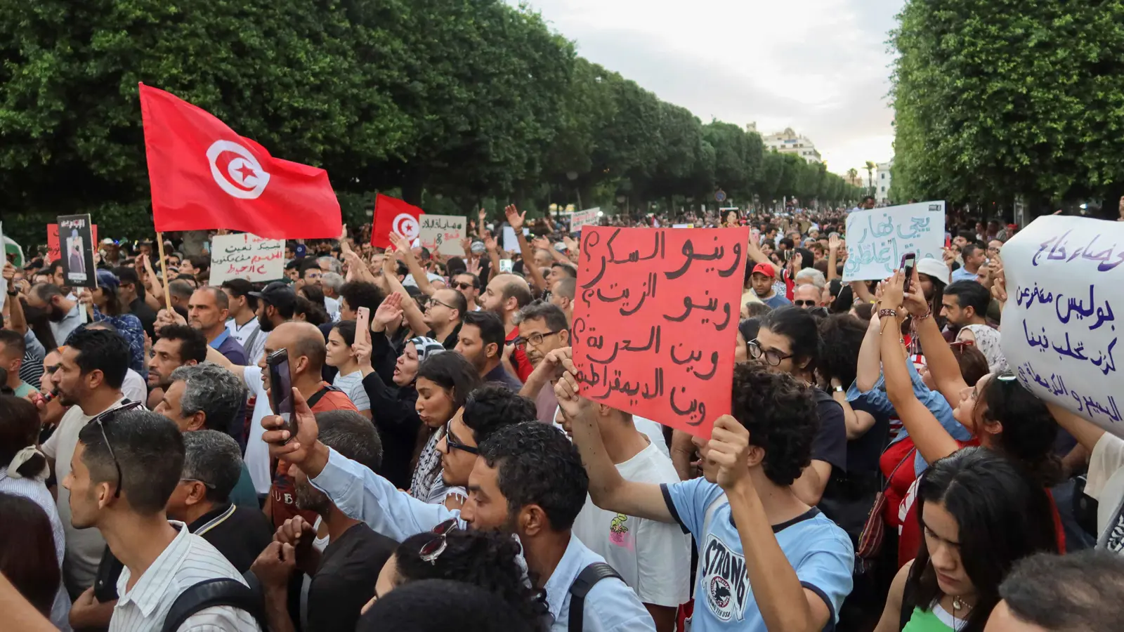 وسط احتجاجات الشارع.. انطلاق الحملة الانتخابية الرئاسية في تونس