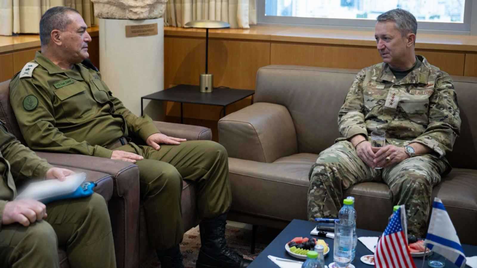 أبرزها اتفاق غزة.. رئيس الأركان الأمريكي يبحث في إسرائيل تحديات المنطقة