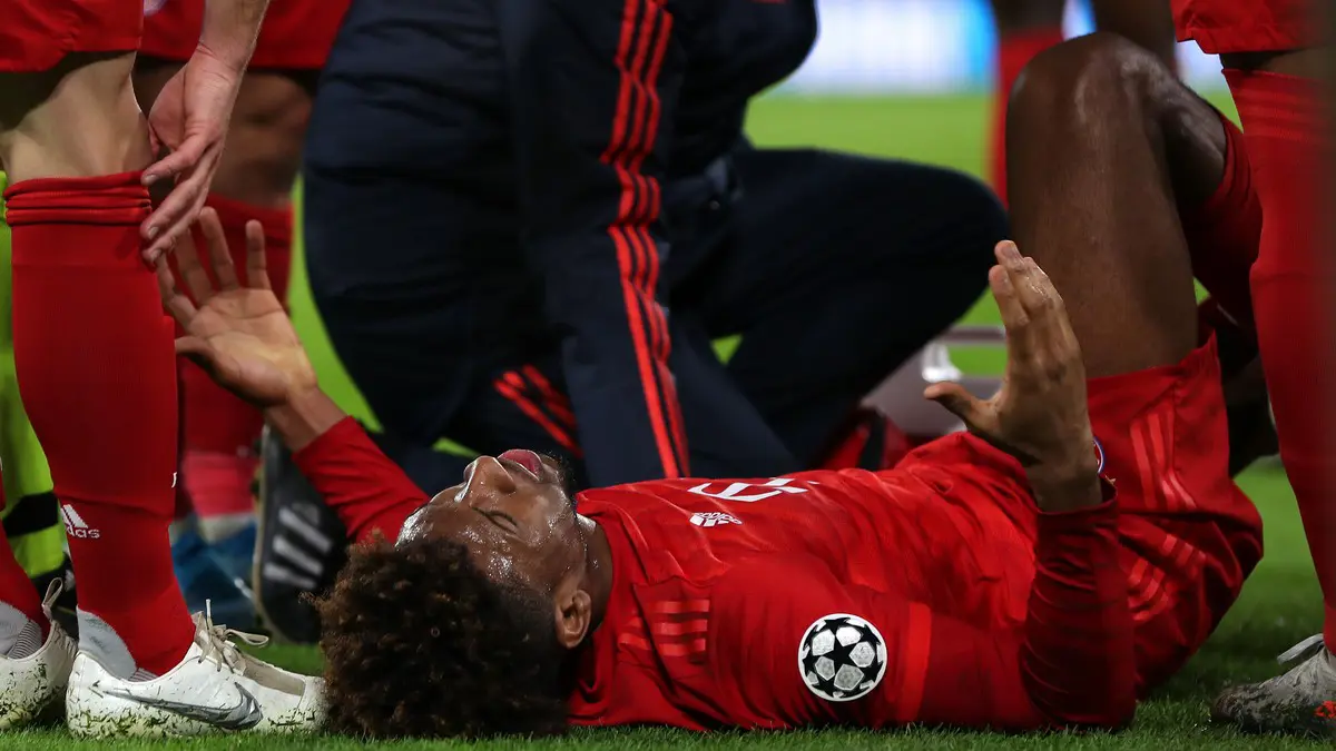 تعرف على تشخيص إصابة كومان الخطيرة خلال مباراة بايرن ميونخ ضد توتنهام (فيديو)