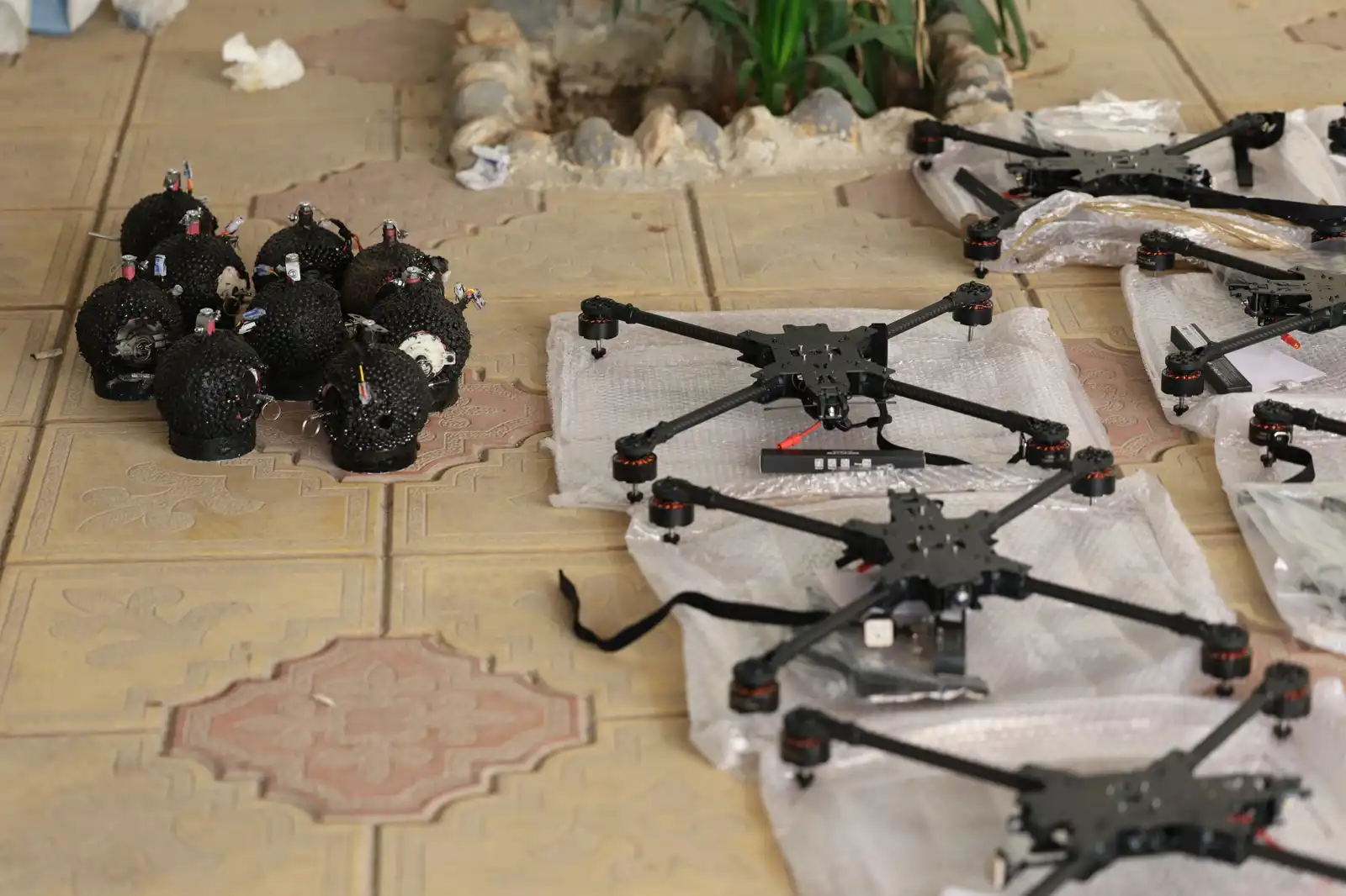 صورة لمسيرات ضبطتها السلطات السورية