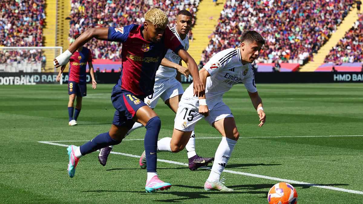 نموذج ميسي.. نجم ريال مدريد "يصفع" لامين يامال وفينيسيوس