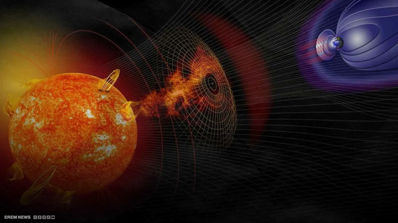 عواصف شمسية تهدد الإنترنت العالمي