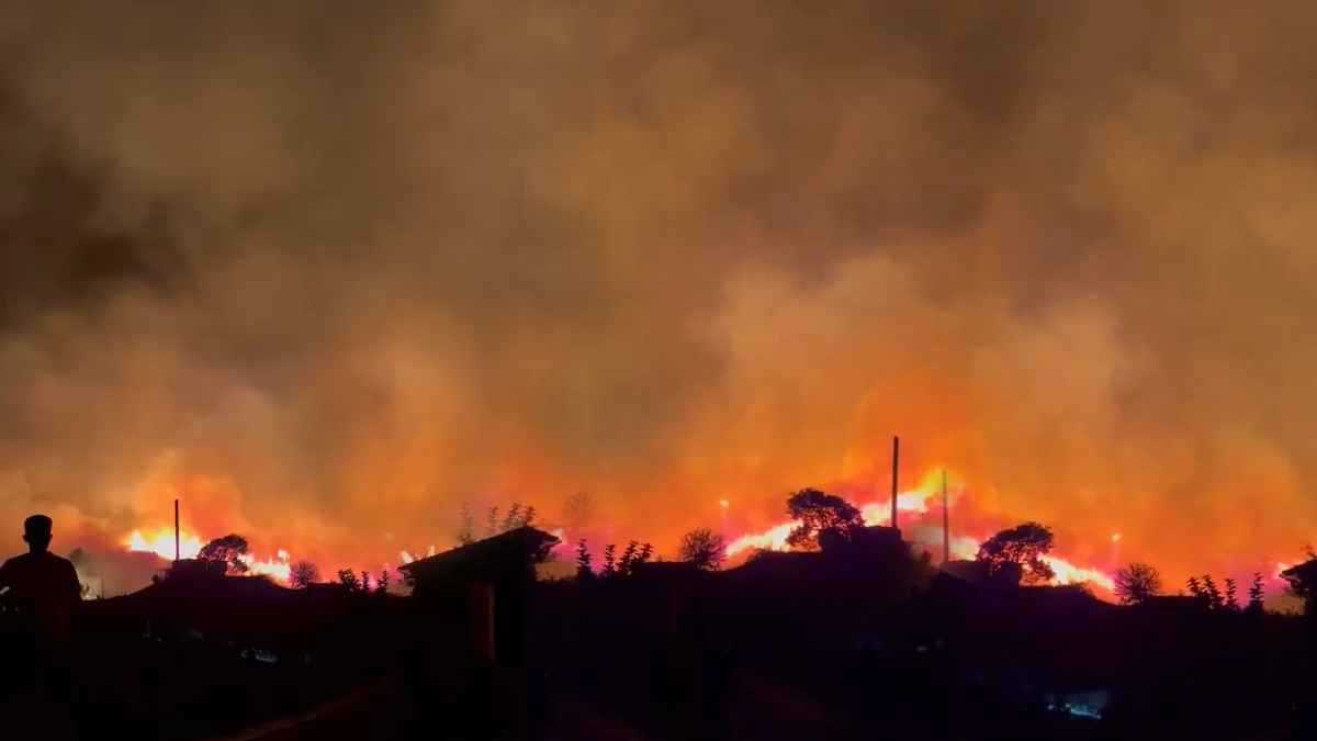 تركيا تكافح.. توسع رقعة حرائق الغابات في أنطاليا (فيديو)