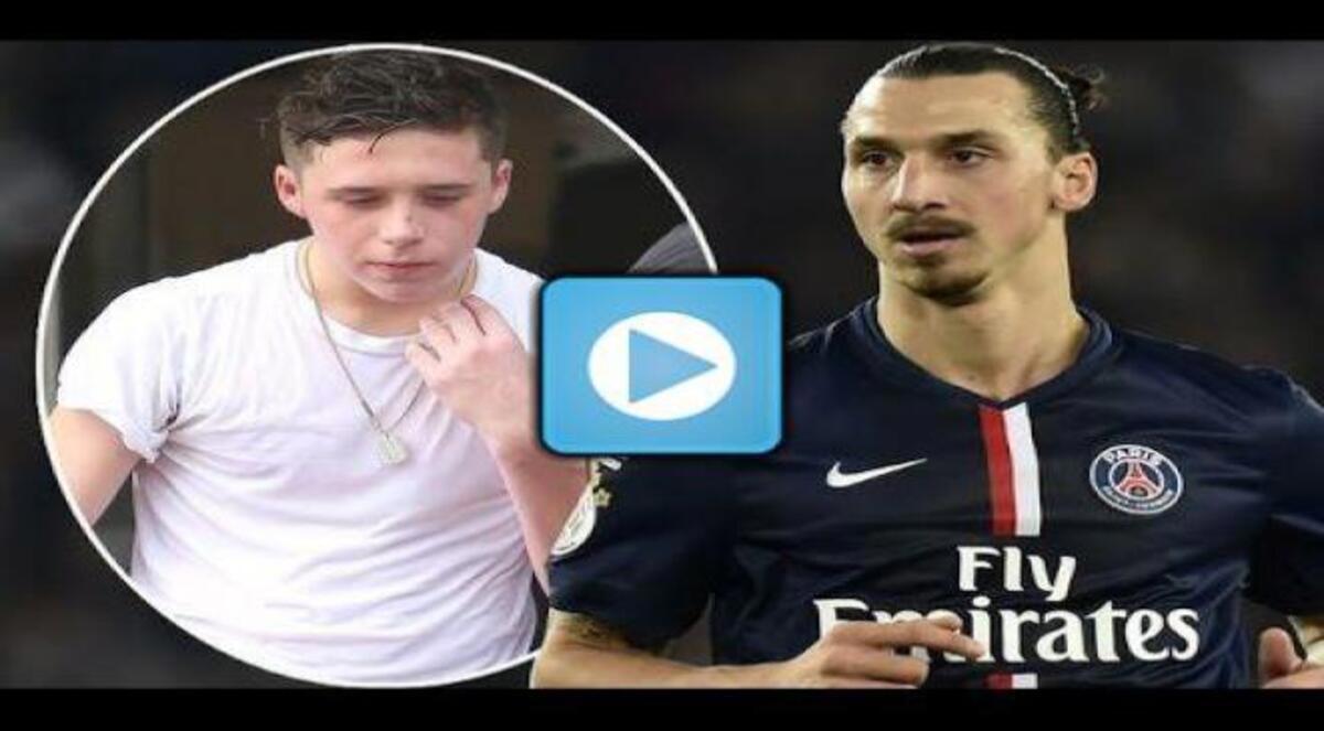 فيديو.. بروكلين بيكهام يتلاعب بـ زلاتان إبراهيموفيتش