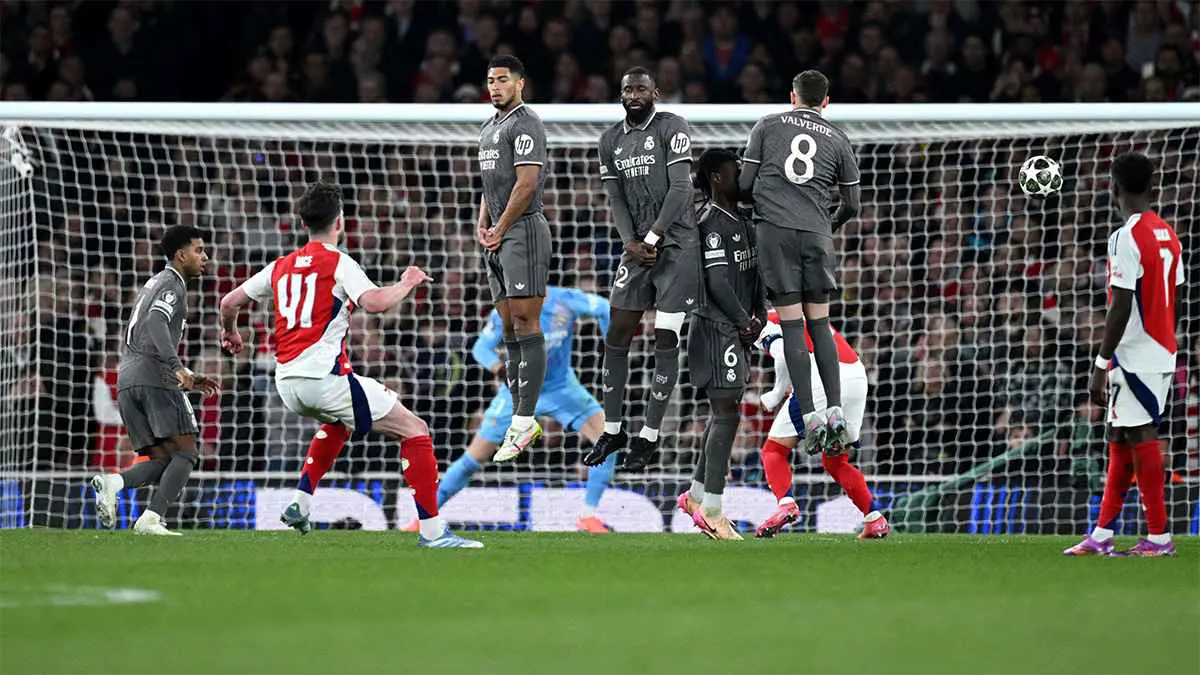 صورة جنونية لهدف رايس في شباك ريال مدريد تجتاح الإنترنت (شاهد)