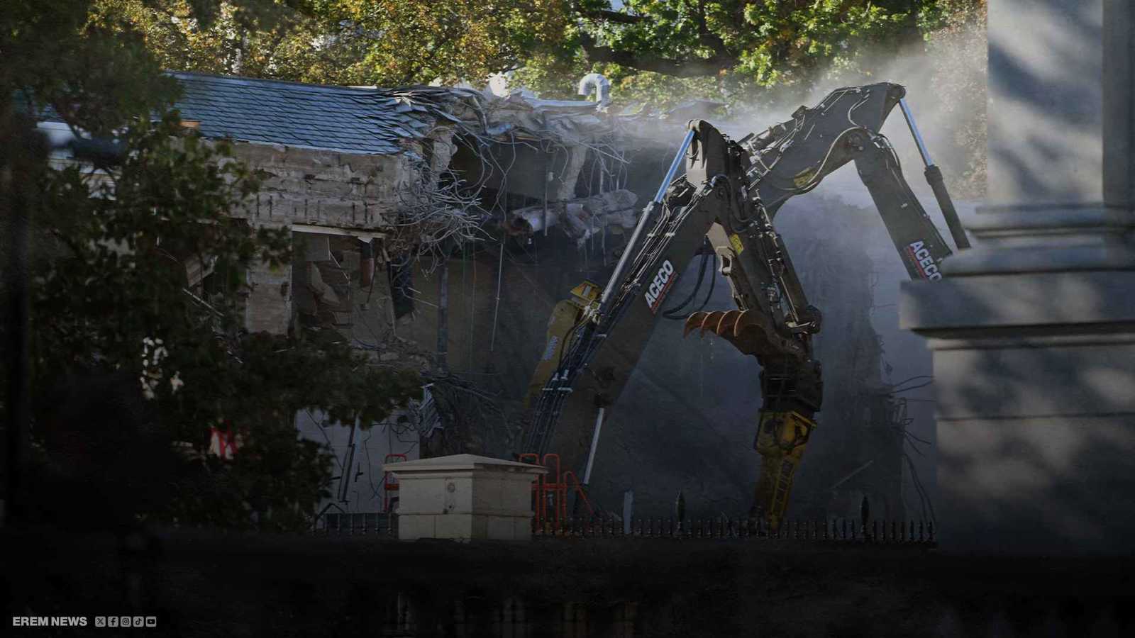 تتسع لـ999 شخصا.. هدم جزء من البيت الأبيض لبناء "قاعة رقص"