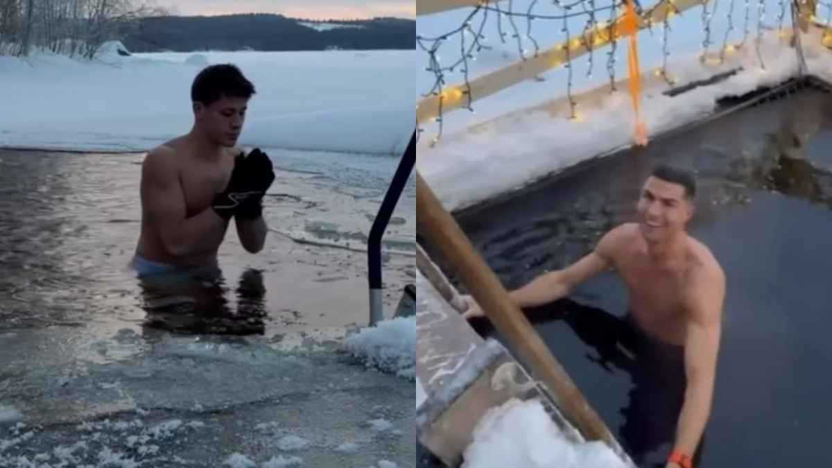 على طريقة كريستيانو رونالدو.. أردا غولر يغطس في ثلوج فنلندا (فيديو)