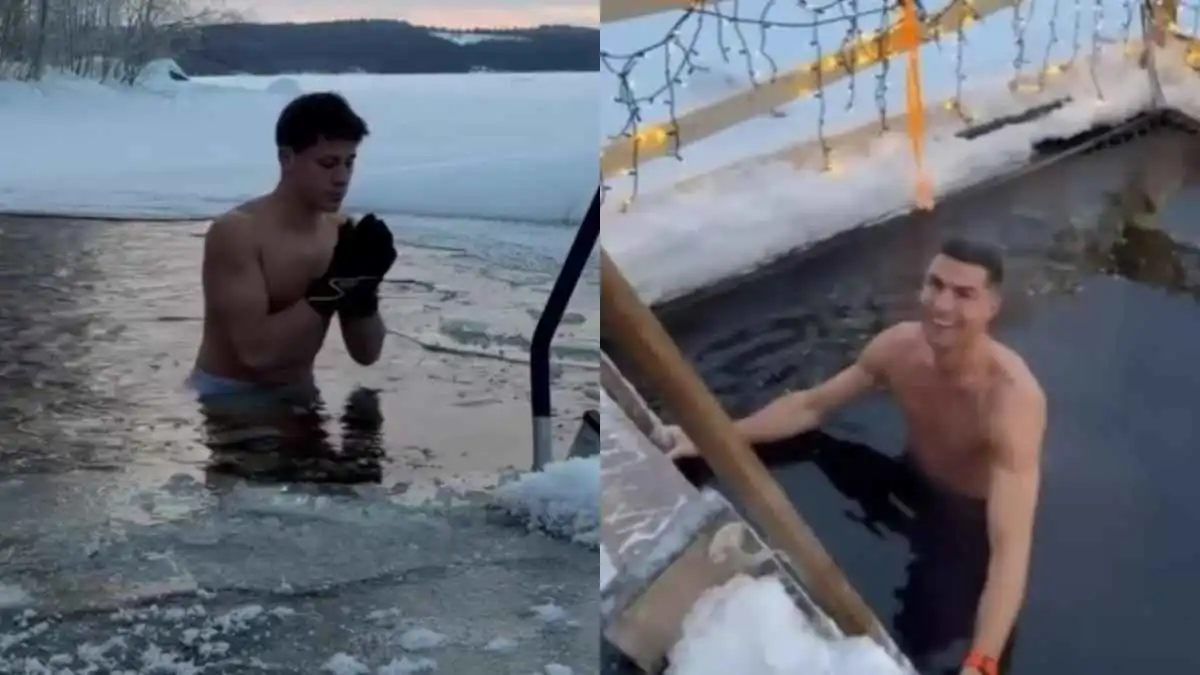 على طريقة كريستيانو رونالدو.. أردا غولر يغطس في ثلوج فنلندا (فيديو)