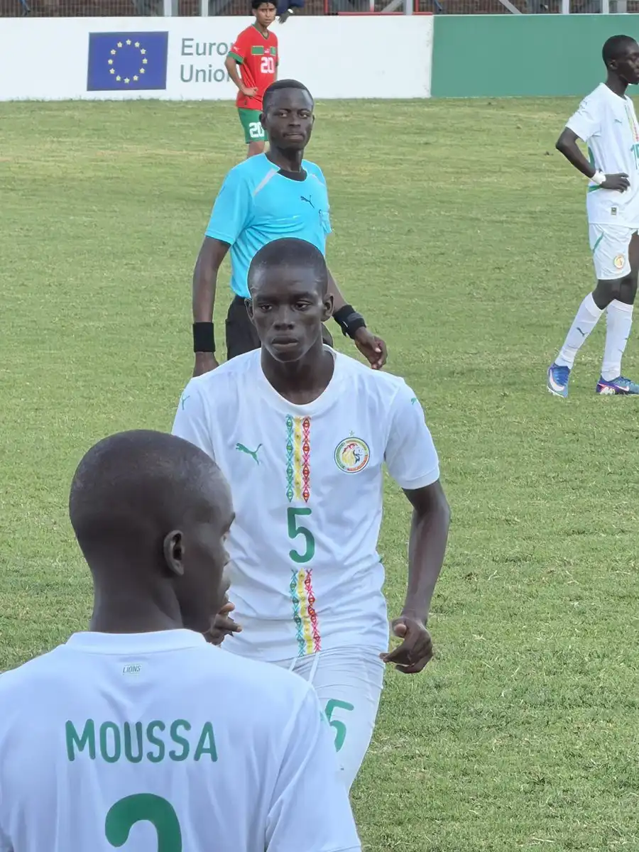 لاعبو السنغال خلال المباراة