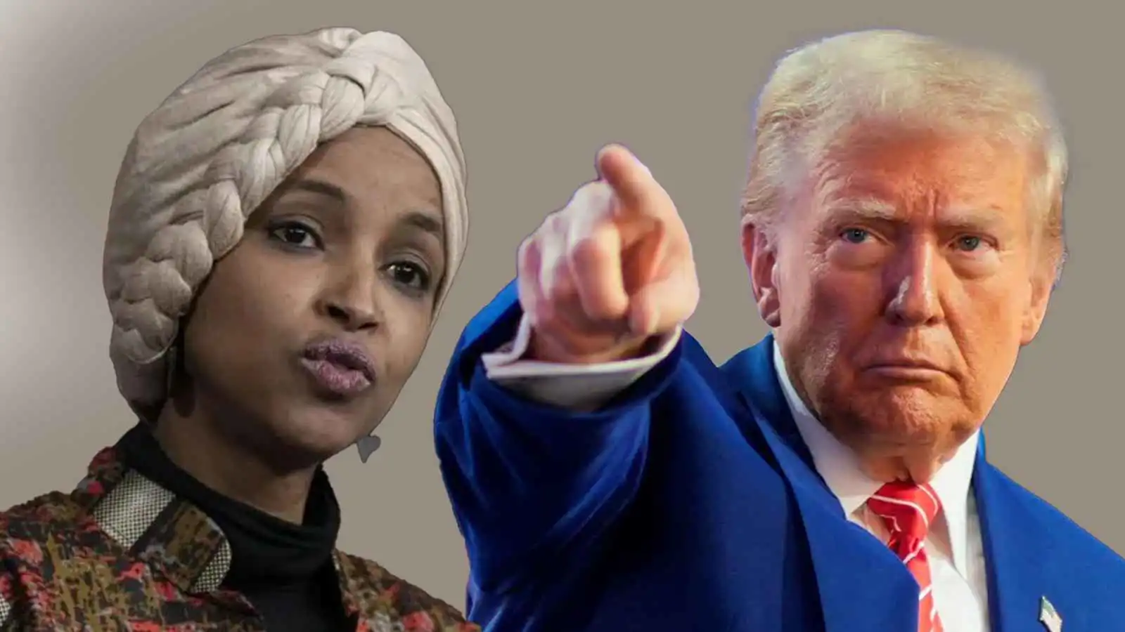 ترامب يلوح من ماكدونالدز.. البيت الأبيض يوجه سخرية لإلهان عمر (صورة)