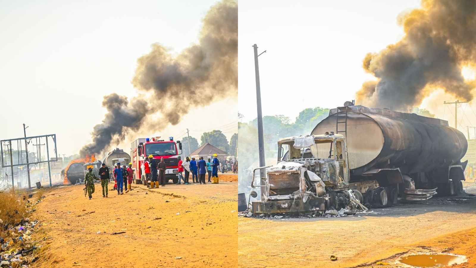 نيجيريا.. مقتل 70 شخصا بانفجار صهريج (فيديو)